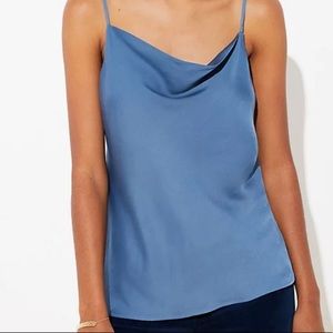 LOFT Black Draped Camisole | Size XXL